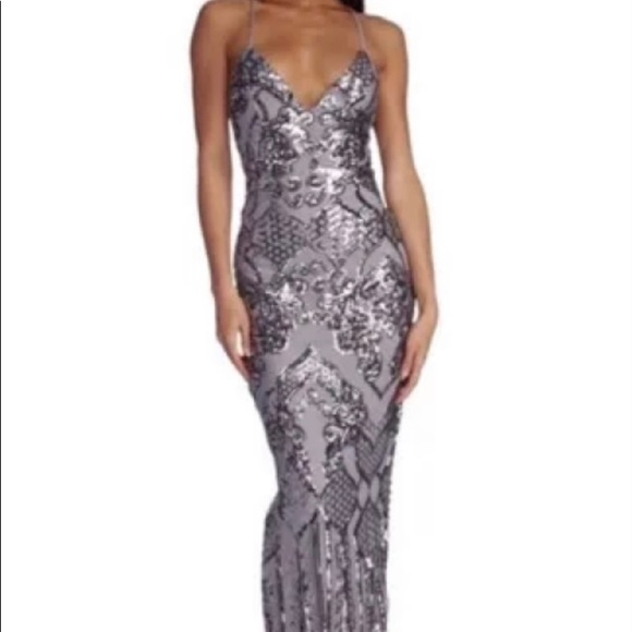 Size Small Windsor gray dress - Picture 3 of 5